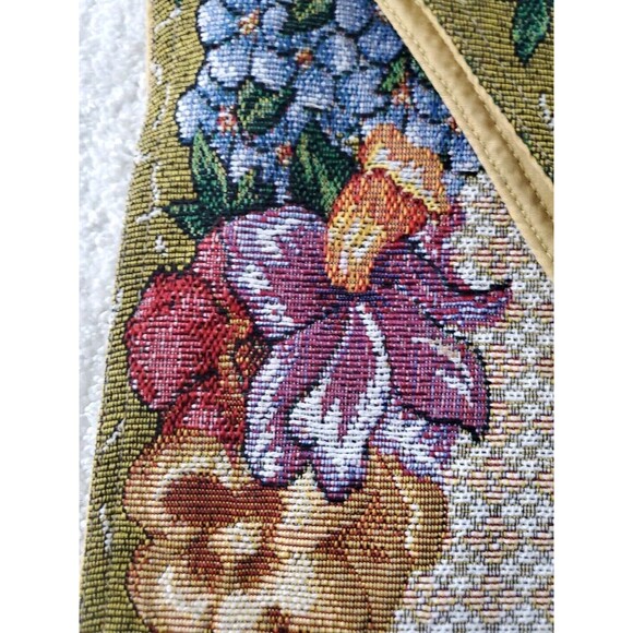 Vintage Cotton Concepts 12"x72" 1 Pc Floral Butterflies Tassel Tapestry Runner - Picture 4 of 9